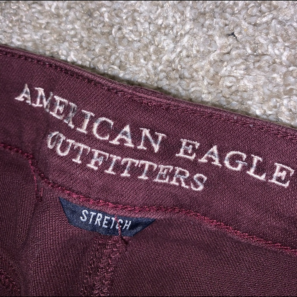 American Eagle Stretch Purple Ripped Jean shorts size 4 - Picture 6 of 10